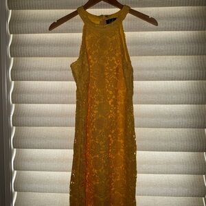Lulu's Yellow Halter Dress